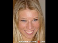 Myshell is sited on a sofa, legs appart and looking at you