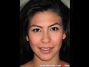 Heather vahn is sited on a sofa, legs appart and looking at you