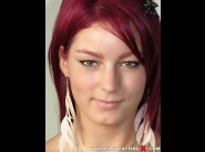 Nanny is sited on a sofa, legs appart and looking at you