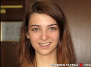 Tera link is sited on a sofa, legs appart and looking at you