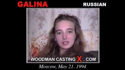 Download Galina casting video files. Pierre Woodman undress Galina, a  girl. 