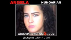 Download Angela casting video files. Pierre Woodman undress Angela, a  girl. 