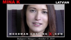 Download Mina K casting video files. A  girl, Mina K will have sex with Pierre Woodman. 