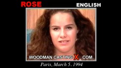 Look at Rose getting her porn audition. Erotic meeting between Pierre Woodman and Rose, a  girl. 