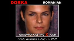 Download Dorka casting video files. Pierre Woodman undress Dorka, a  girl. 
