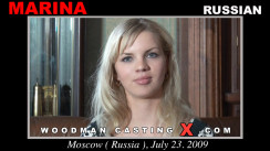 Look at Marina getting her porn audition. Erotic meeting between Pierre Woodman and Marina, a  girl. 