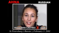 Download Ahna casting video files. Pierre Woodman undress Ahna, a  girl. 