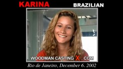 Download Karina casting video files. Pierre Woodman undress Karina, a  girl. 
