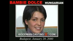 Watch our casting video of Bambie Dolce. Erotic meeting between Pierre Woodman and Bambie Dolce, a  girl. 