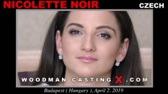 Access Nicolette Noir casting in streaming. A  girl, Nicolette Noir will have sex with Pierre Woodman. 