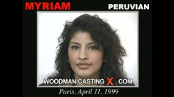 Watch our casting video of Myriam. Erotic meeting between Pierre Woodman and Myriam, a  girl. 