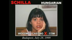 Download Schilla casting video files. Pierre Woodman undress Schilla, a  girl. 