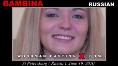 Watch Bambina first XXX video. A  girl, Bambina will have sex with Pierre Woodman. 