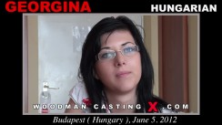 Download Georgina casting video files. Pierre Woodman undress Georgina, a  girl. 