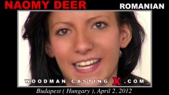 Download Naomy Deer casting video files. A  girl, Naomy Deer will have sex with Pierre Woodman. 