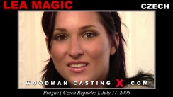 Look at Lea Magic getting her porn audition. Erotic meeting between Pierre Woodman and Lea Magic, a  girl. 