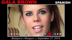 Download Gala Brown casting video files. A  girl, Gala Brown will have sex with Pierre Woodman. 