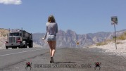 Kinsley Eden - XXXX - Sexy hitcher in desert