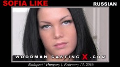 Watch our casting video of Sofia Like. Erotic meeting between Pierre Woodman and Sofia Like, a  girl. 