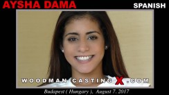 Download Aysha Dama casting video files. A  girl, Aysha Dama will have sex with Pierre Woodman. 